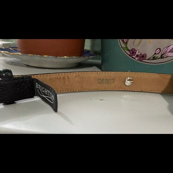 Brighton Womens Size 28 Small Leather Belt Black - Picture 6 of 8